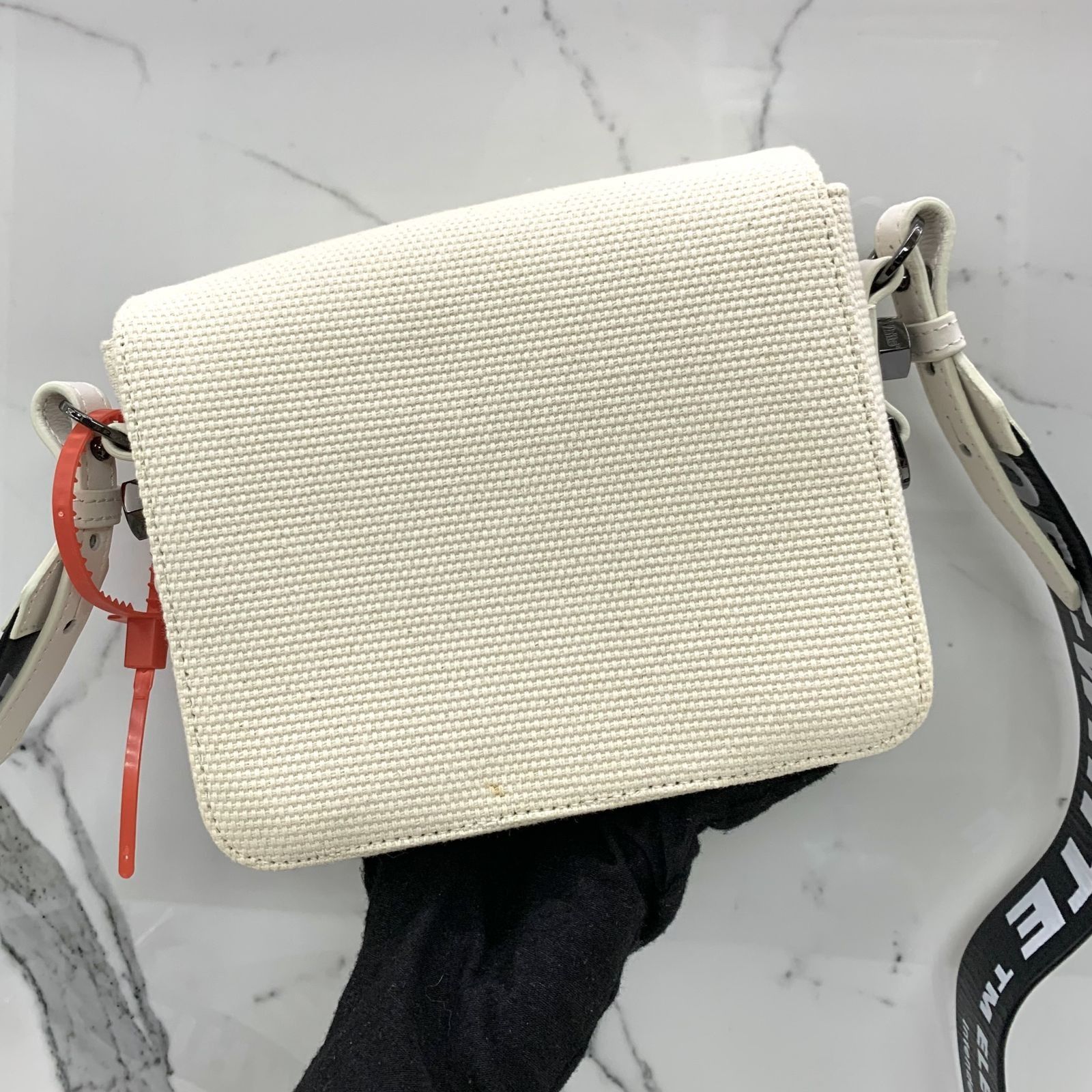 DISCOUNTED OFF WHITE WHITE CANVAS BYREDO X BINDER CLIP CROSSBODY BAG 247041077 WE