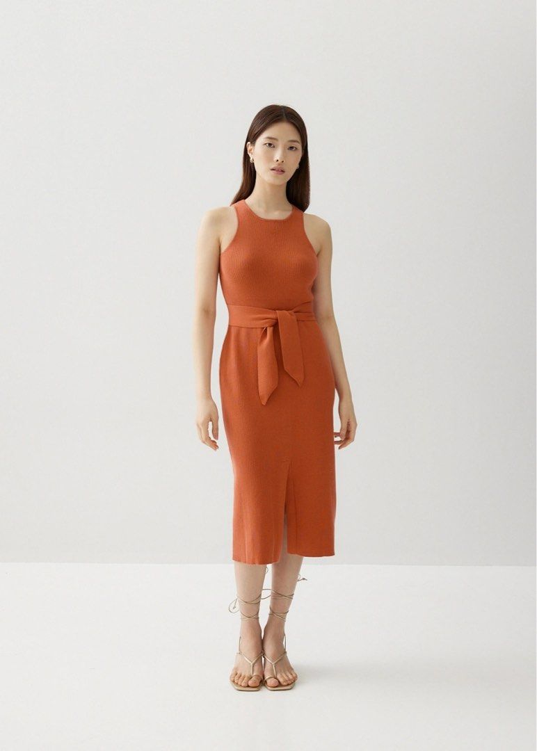 olym ribbed knit midi dress Olym Ribbed Knit Midi Dress, Women's Fashion, Dresses & Sets, Dresses on  Carousell