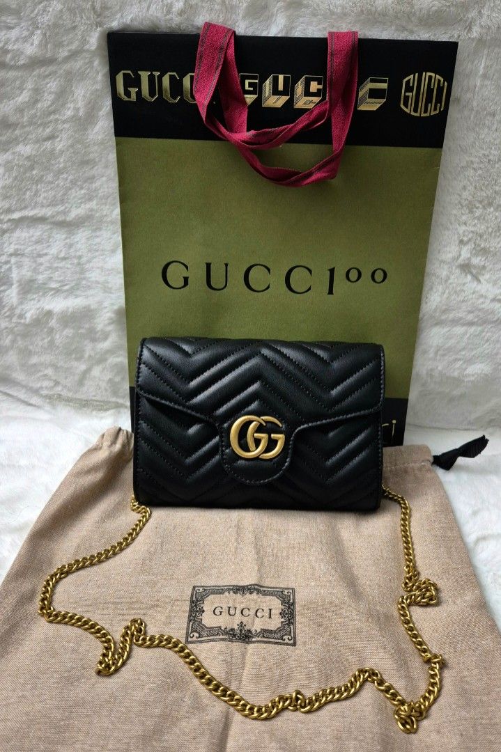 Gucci chain sling bag hot sale