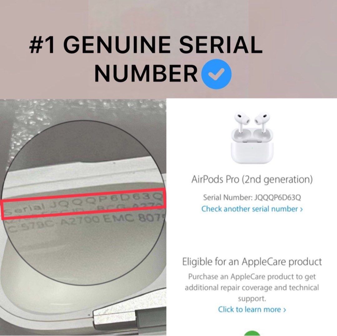 Apple Airpods Pro Original Serial Number Check Apple AirPods Pro