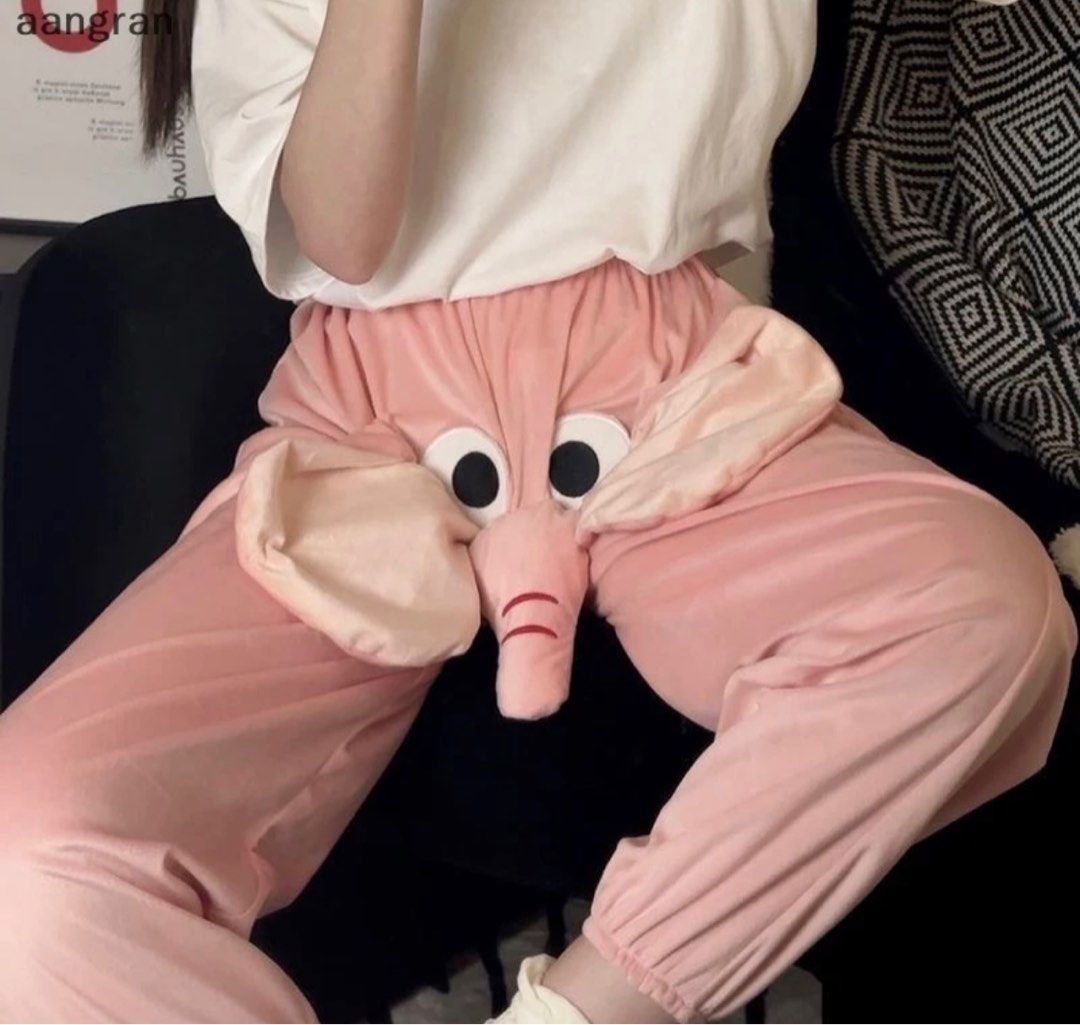 Pink Elephant Pyjama pants Goofy for birthday