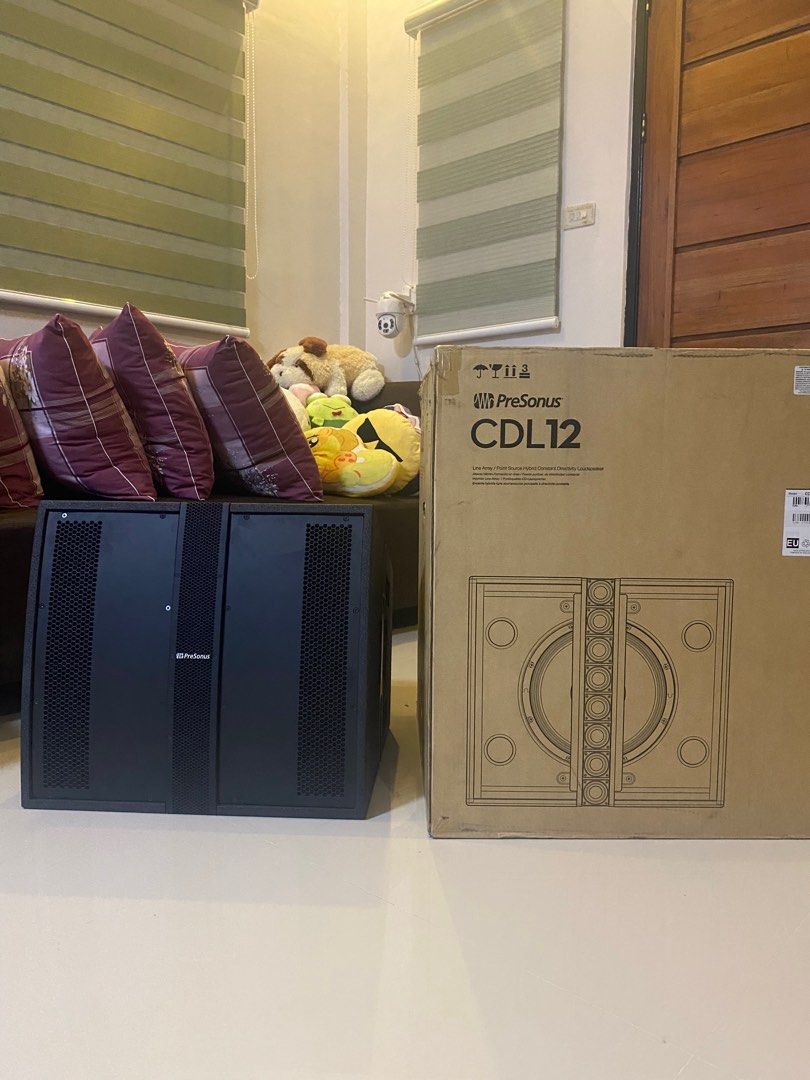 Presonus Eris Pro Sub 10 Subwoofer & Presonus CDL12 Point Source Loudspeaker (Category: Soundbars, Speakers & Amplifiers) located in Baliuag. Submitted by pauseller (Listing ID 1322019113, Image 2). Description: Good as brand new, opened only to test Presonus Eris Pro Sub 10 Studio Subwoofer($449 retail) Presonus CDL12 Point Source Hybrid Loudspeaker($2,199 retail) Price is nego Meet-up only since malaki and mabigat Loc: Baliwag Bulacan.