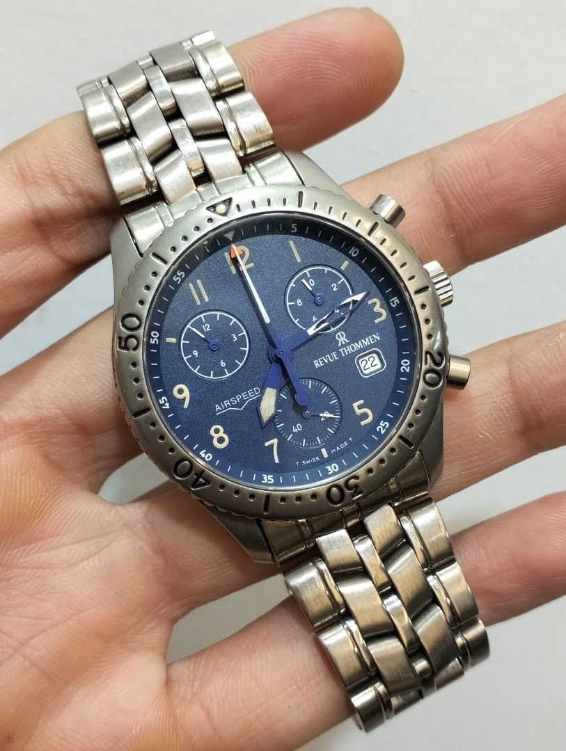 REVE THOMMEN AIRSPEED クロノグラフ Revue Thommen Airspeed XL Automatic Chronograph (Pre-owned