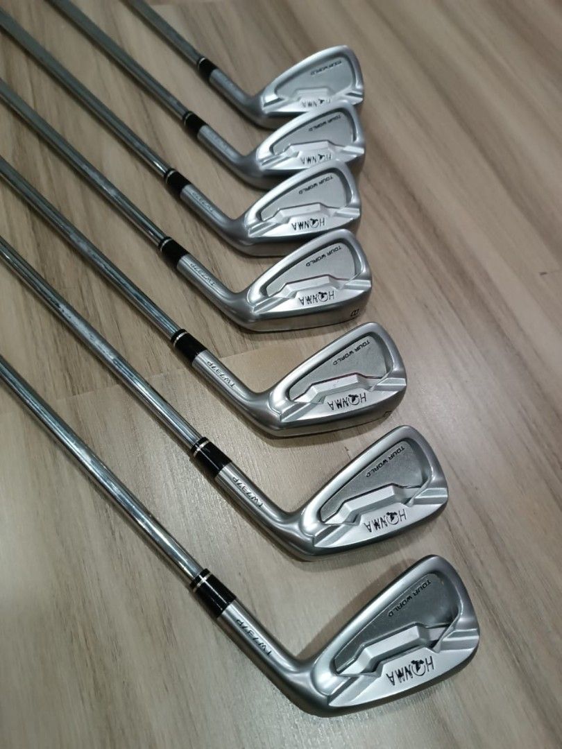 Set of golf irons HONMA (Category: Golf) located in Pasig City. Submitted by mtan134 (Listing ID 1322129722, Image 3). Description: 1 SET IRONS HONMA Tour world TW 737P 5-12 irons shaft: NSPRO 95 S included: golf laser rangefinder Price: P36500.