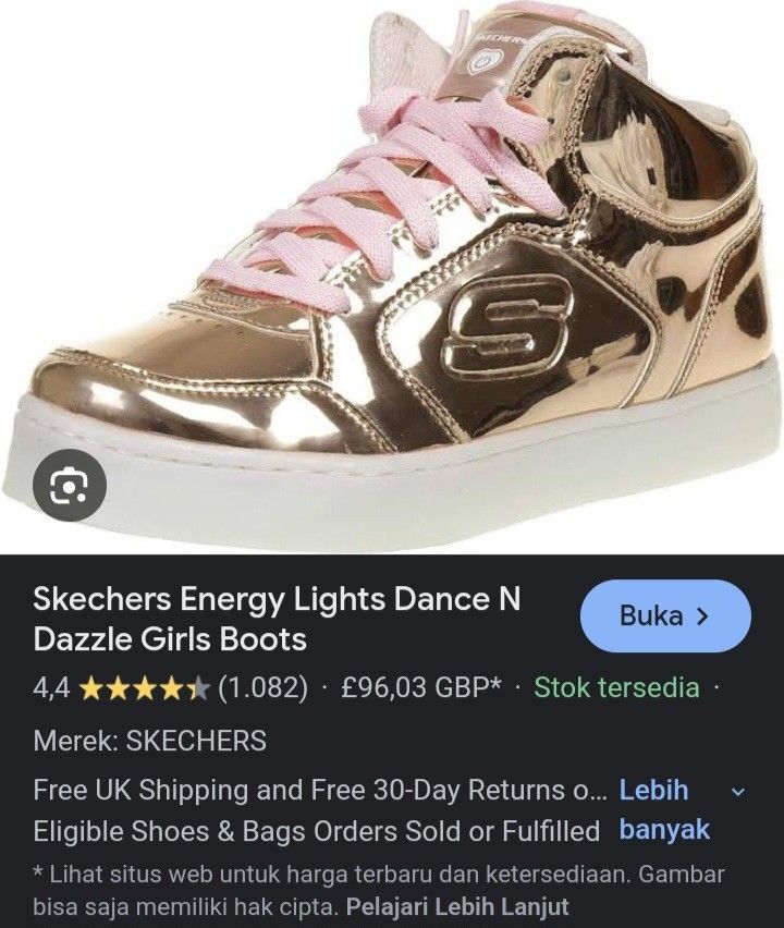 SKECHERS ENERGY D'LITES, Bayi Anak, Baju Anak Perempuan,