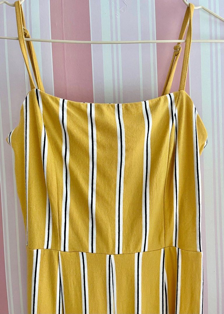 H&m yellow jumpsuit clearance