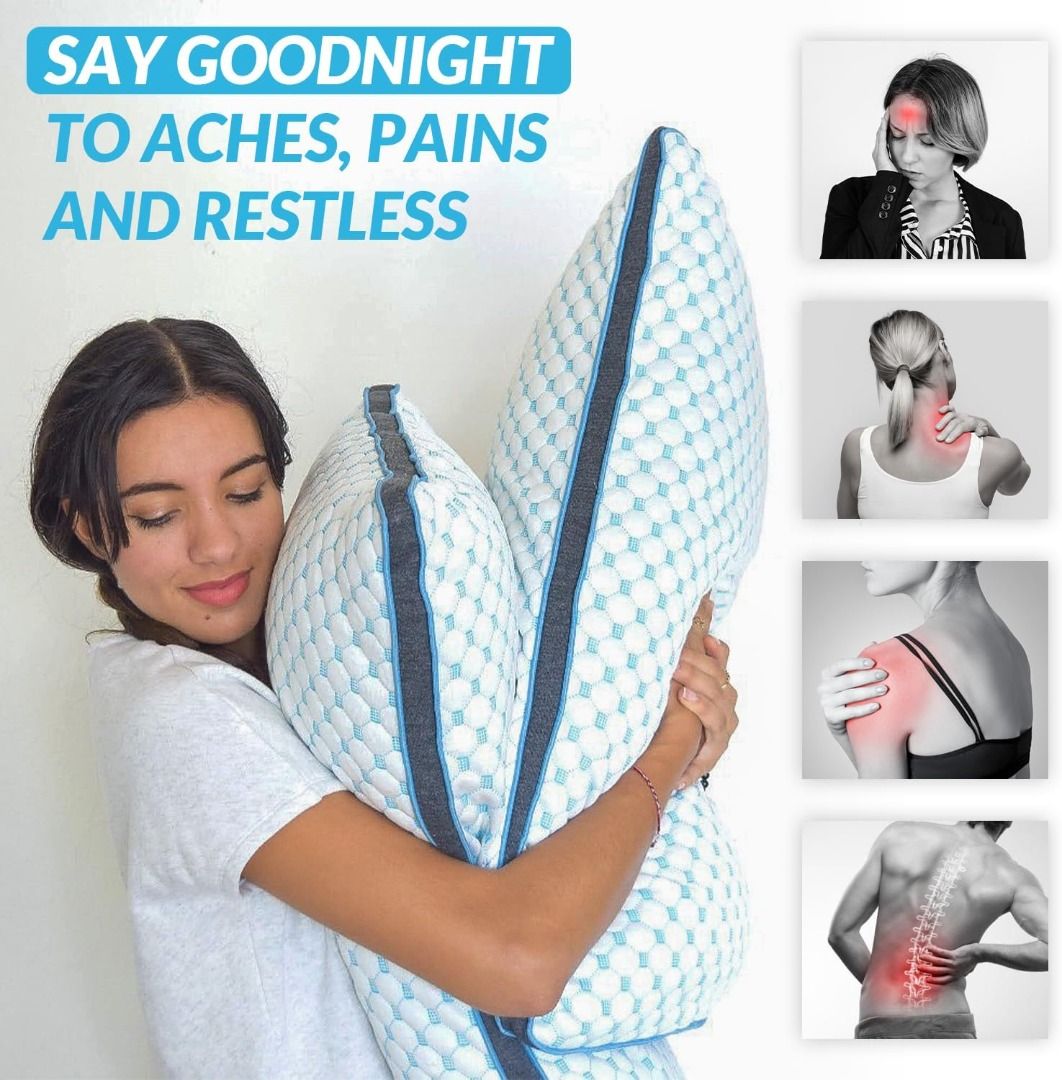 The Coldest Pillow Adjustable Fill Washable Cover and Best for Breathable Cool While Sleeping Premium Queen Furniture Home Living Bedding Towels on Carousell