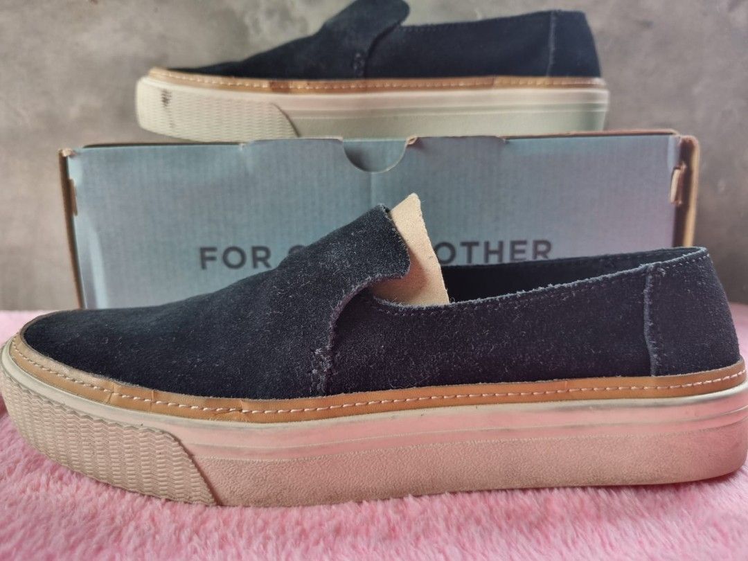 TOMS Sunset Black Suede for Women original