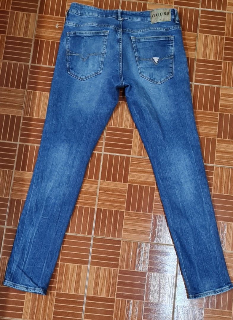 Used Guess jeans Adam Super Skinny Men s Fashion Bottoms Jeans on Carousell