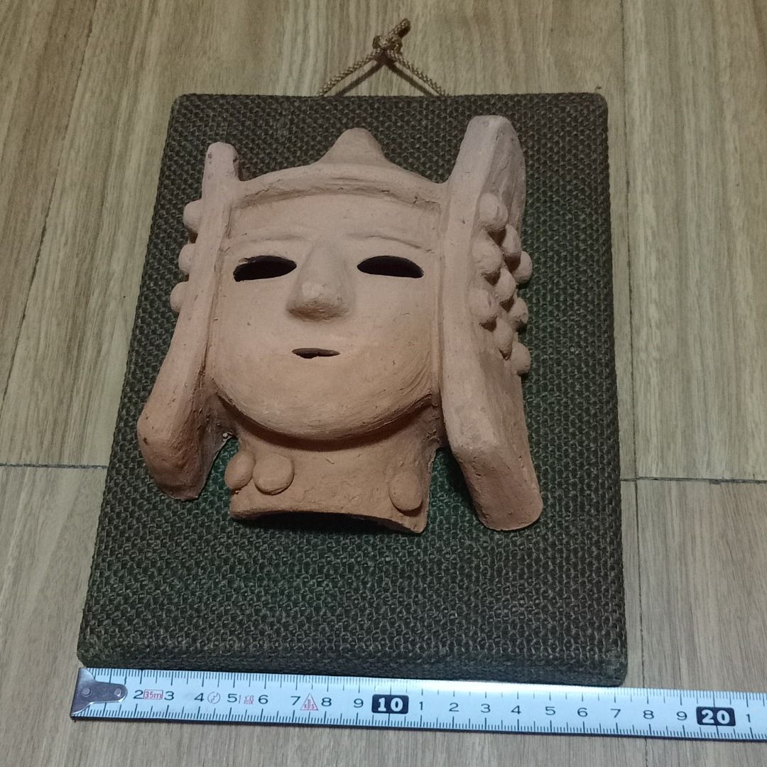 VINTAGE JAPANESE HANIWA TERRACOTTA MASK, Hobbies & Toys, Memorabilia ...