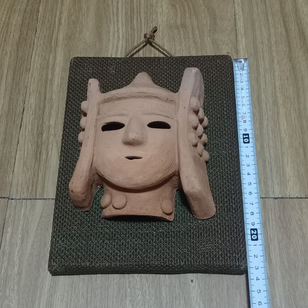 VINTAGE JAPANESE HANIWA TERRACOTTA MASK, Hobbies & Toys, Memorabilia ...