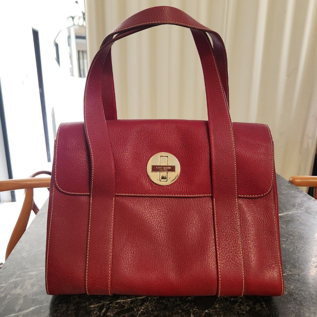 Vintage Kate Spade leather bag, Women's Fashion, Bags Wallets