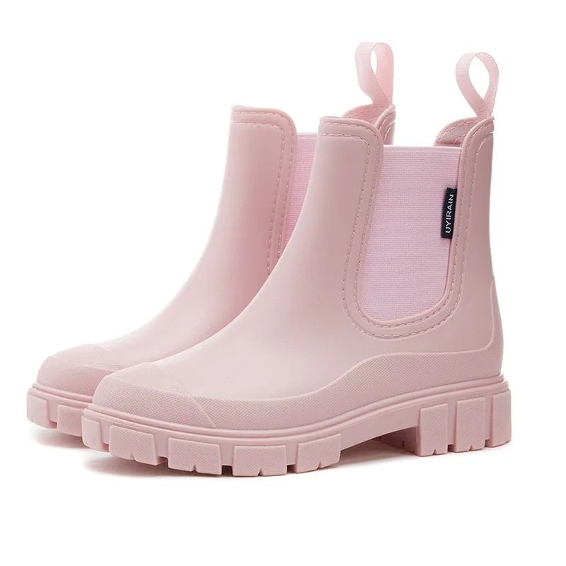 Women Waterproof Boots New Style Elastic Mouth Ankle Boots Mid Top Rain Shoes Non Slip Outdoor Indoor Chelsea Water Boot Woman Carousell