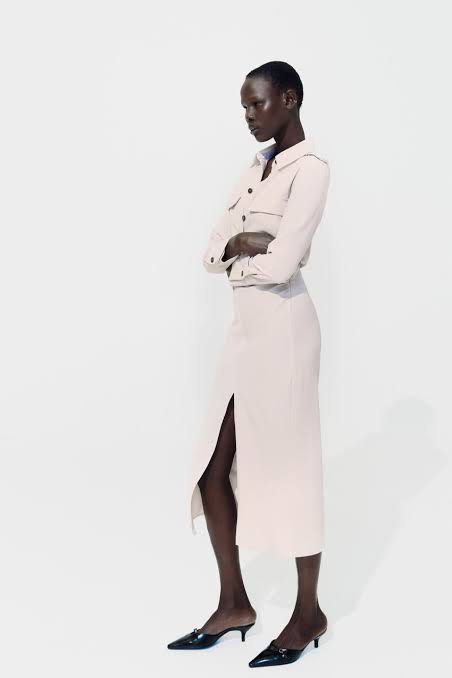 ZARA DRAPED WAIST MIDI DRESS (Category: Dresses) located in Pasay City. Submitted by justdm (Listing ID 1322041329, Image 3). Description: ZARA SALE‼️ DRAPED WAIST MIDI DRESS MEDIUM ON TAG NOW 1195 From 3995 Grab the chance before its gone 🤗.