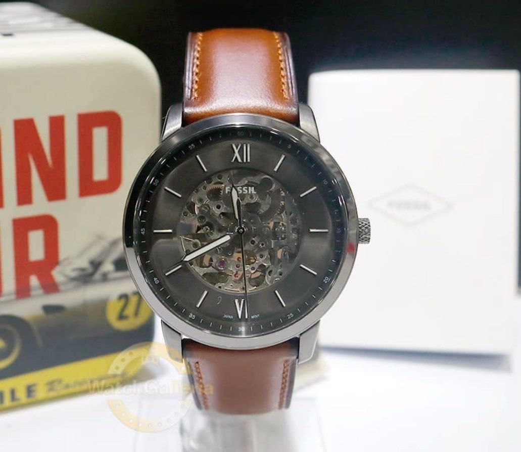 100 Authentic Warranty Fossil Neutra Automatic Amber Leather Watch 44mm ME3161 Men s Fashion Watches Accessories Watches on Carousell