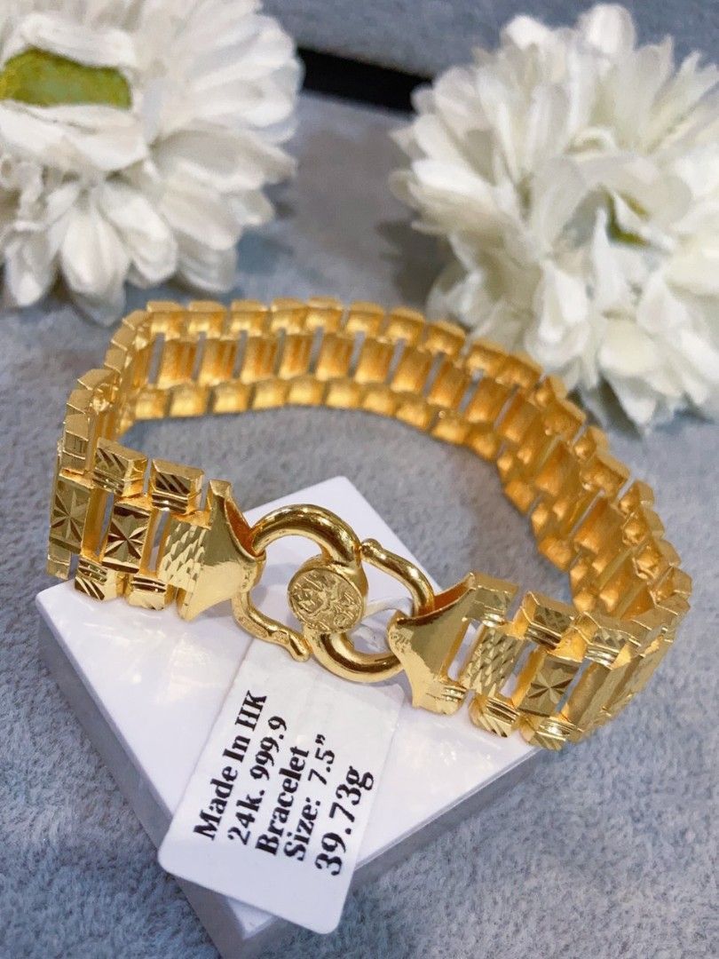 Rolex chain 24k store