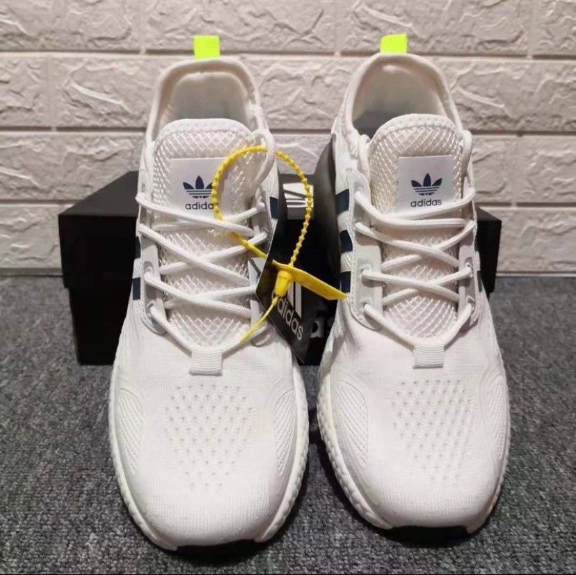 adidas gazelle silver green womens Men's Summer Popcorn Flying Woven Breathable Running Sneakers Shoes  KVGP  Clothescessories