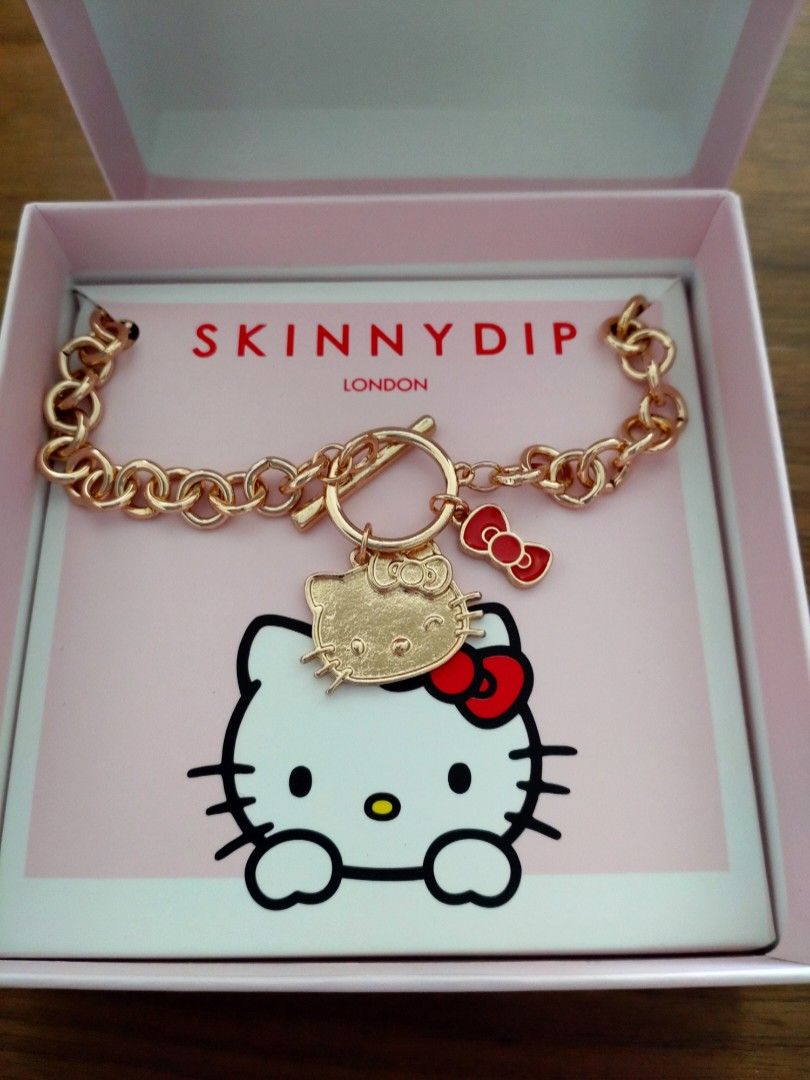 全新英國購入SkinnyDip London X Hello Kitty 頸鏈, 名牌, 飾物及配件