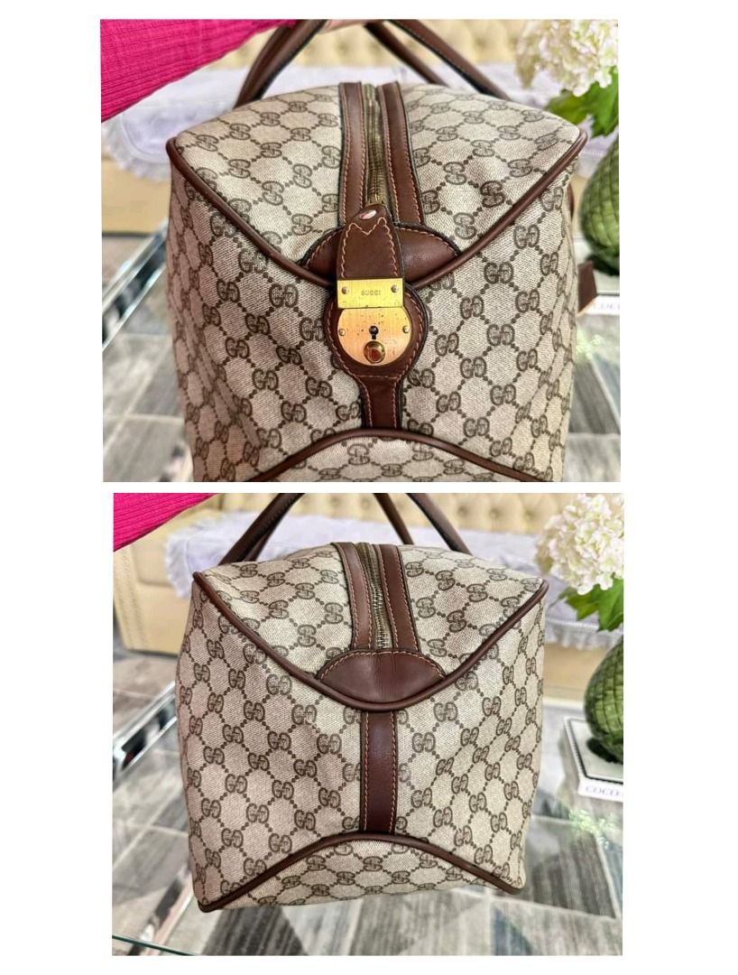 Gucci GG 40cm Supreme Ophidia Duffle Keepall Travel Bag