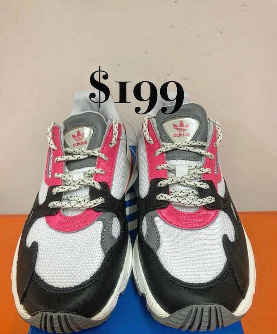 New Sneakers Adidas Falcon Black Pink EG9926 Carousell