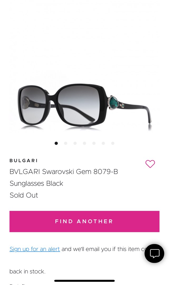 Authentic Bvlgari Emerald Stone sunglasses