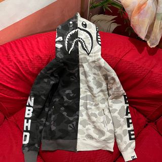 Bape x neighborhood shark hoodie online