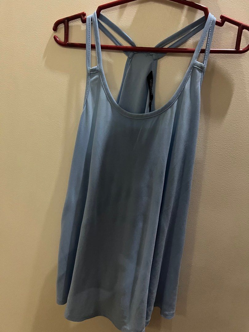 Blue Sleeveless top (Category: Others Tops) located in San Fernando. Submitted by _prelovedbysflp (Listing ID 1322334731, Image 1). Description: Sm woman Size M Light blue color.