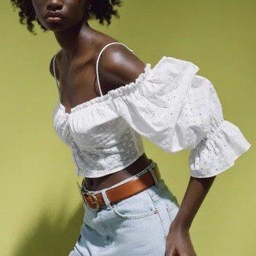 Off the shoulder puffy top new arrivals
