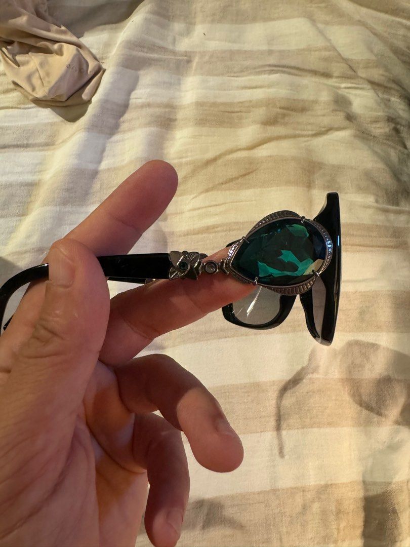 Authentic Bvlgari Emerald Stone sunglasses