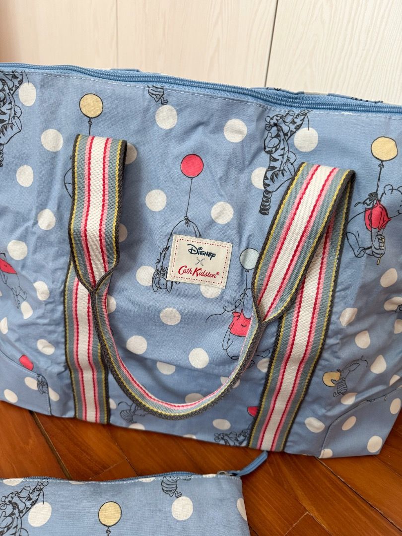 Cath Kidston X Disney Winnie the Pooh Overnight Travel Bag Women s Fashion Bags Wallets Tote Bags on Carousell