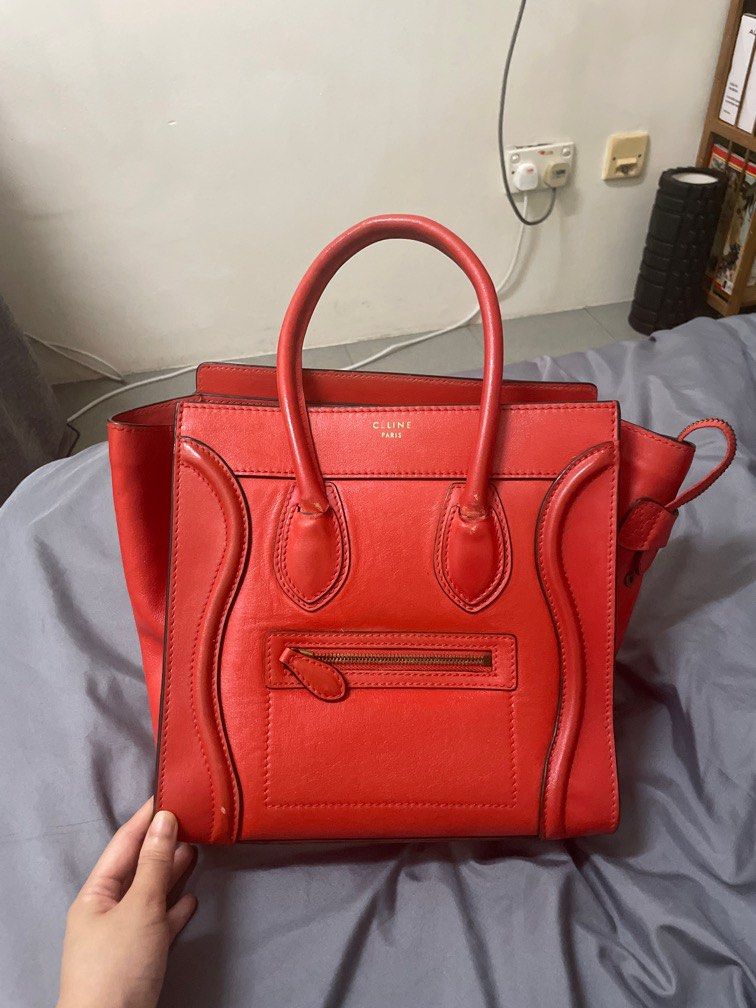 Celine Medium Luggage Phantom Bag in Supple Calfskin