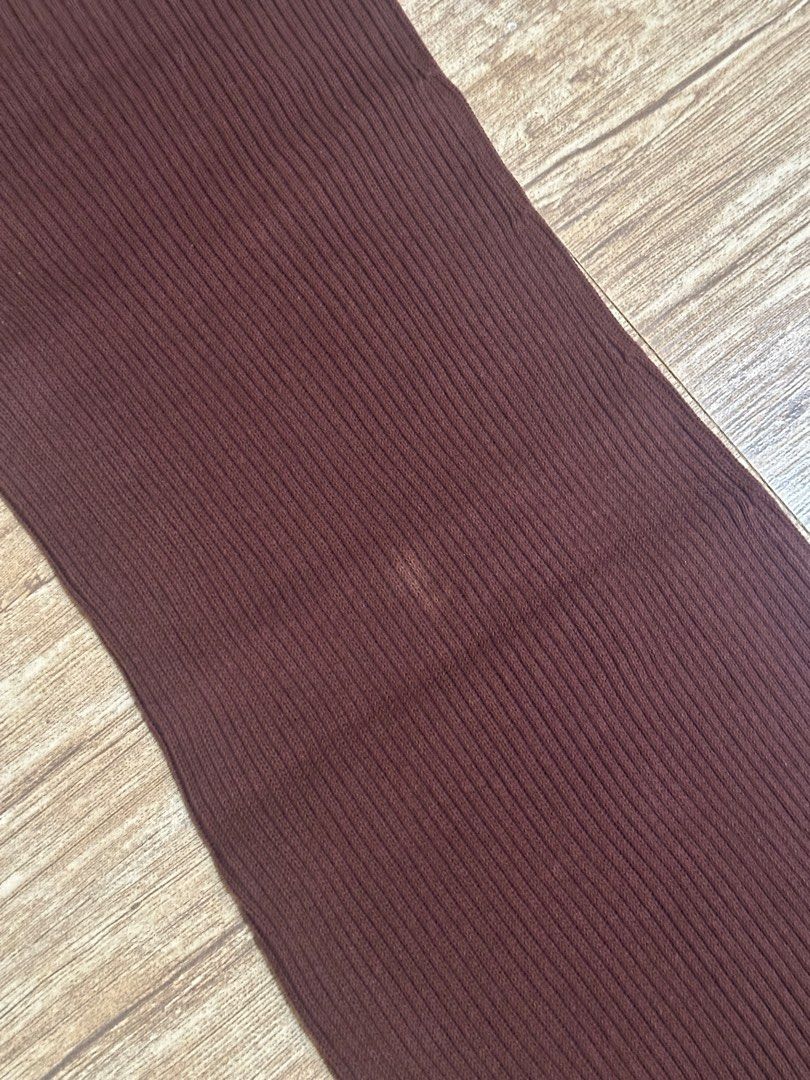 Choco brown knitted coordinates (Category: Sets or Coordinates) located in Meycauayan. Submitted by threadvibes.co (Listing ID 1322217707, Image 2). Description: With faded part (see photo) - can use a brown dye to restore the color Size - Small to large frame Reminders: - 1 day reservation only - No cancellation/refund of item/s MOP: Gcash MOD: Orange app c/o (for shipping), Lalamove (for same day delivery) Location: Meycauayan, Bulacan .