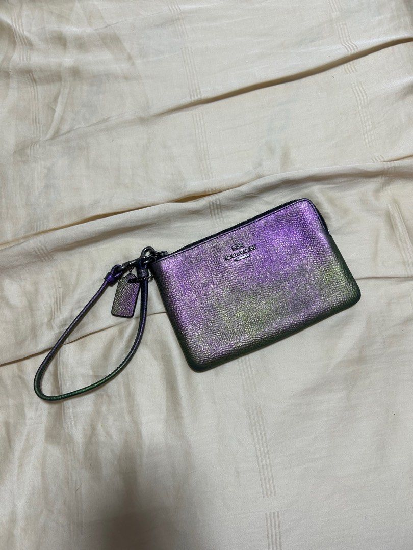 Purple iridescent coach bag hot sale