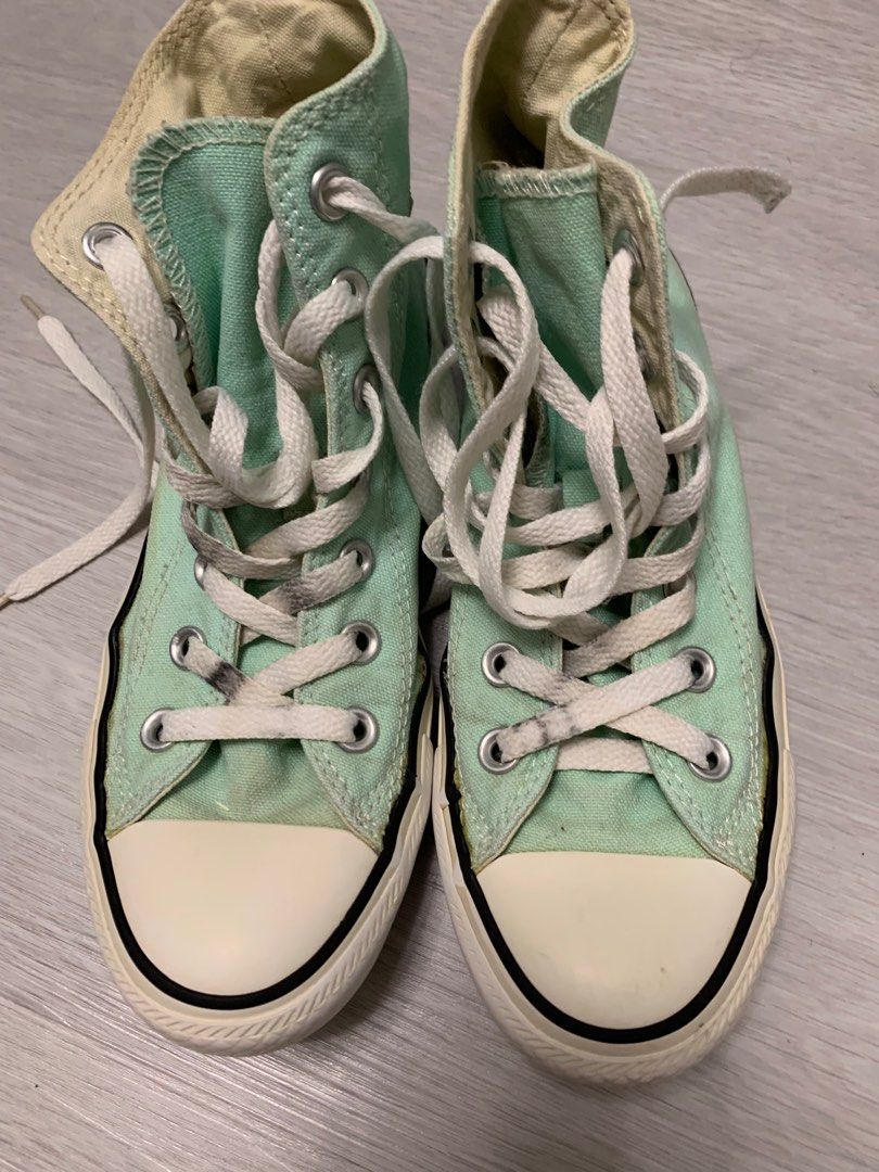 Converse high cut sneaker mint green 23cm UK4