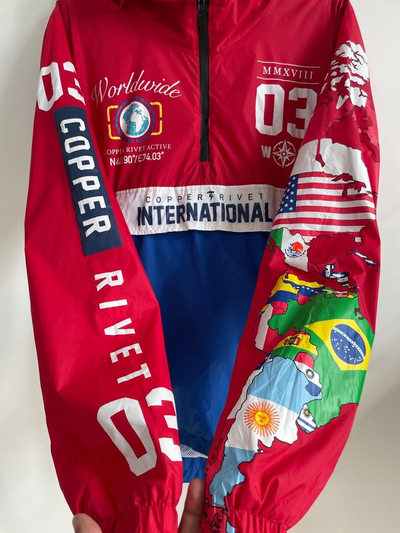Copper rivet international windbreaker shop