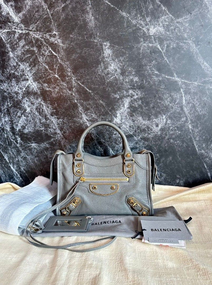 Fast Sale Last 1pcs New Balenciaga Mini City Grey Ghw 2024 Full set Nett Exclude ongkir 2