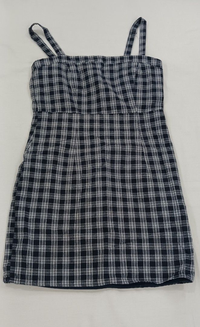 blue dress for baby girl Looking for You Navy Plaid Babydoll Dress, X-Large - The Mint Julep Boutique main image 0