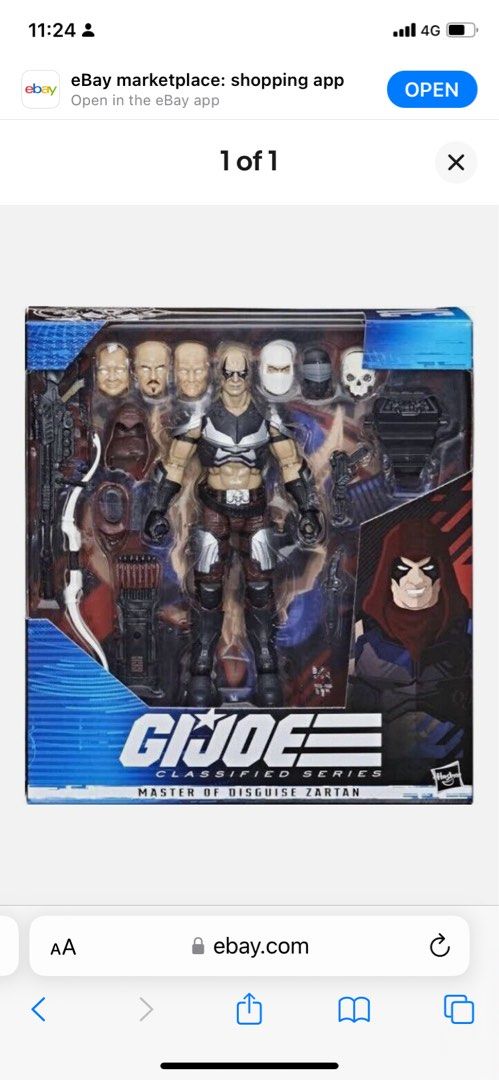 Joe Classified Zartan SDCC version, Hobbies Toys, Toys