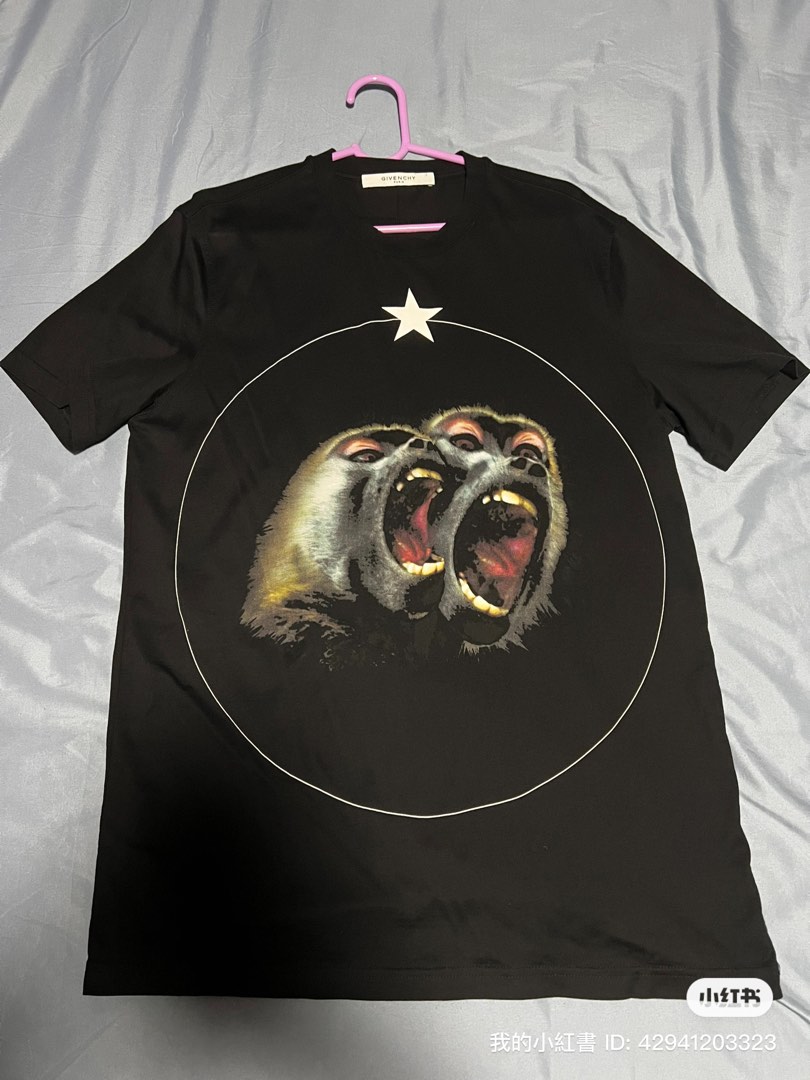 Givenchy Monkey-Brothers Tee, Men's Fashion, Tops Sets, Tshirts