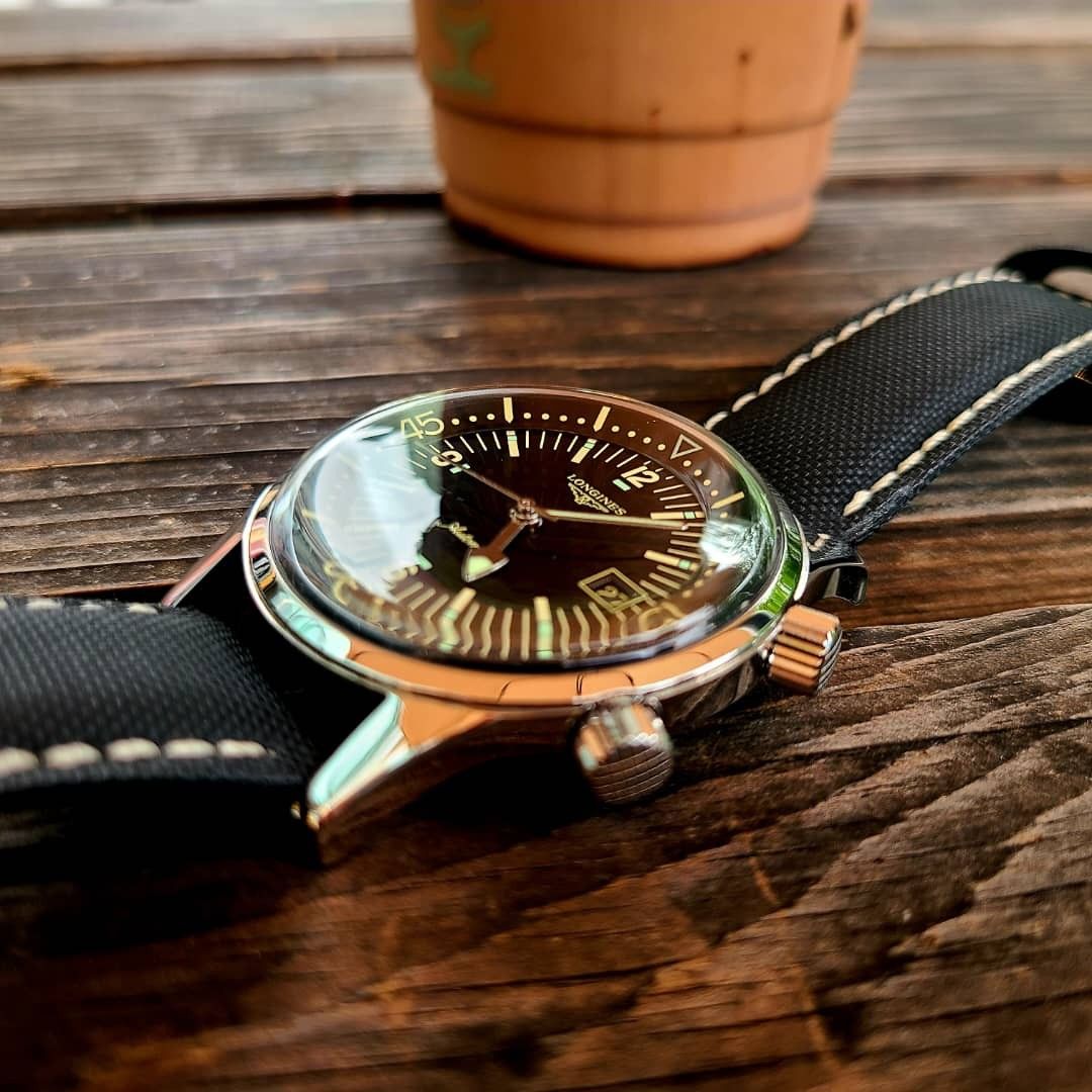 Gorgeous slim super compressor longines legend diver 42mm black automatic Luxury Watches on Carousell