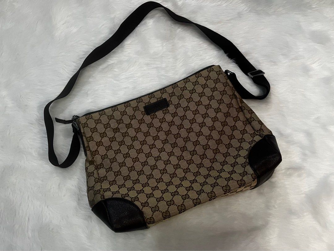 Gucci monogram side bag hot sale