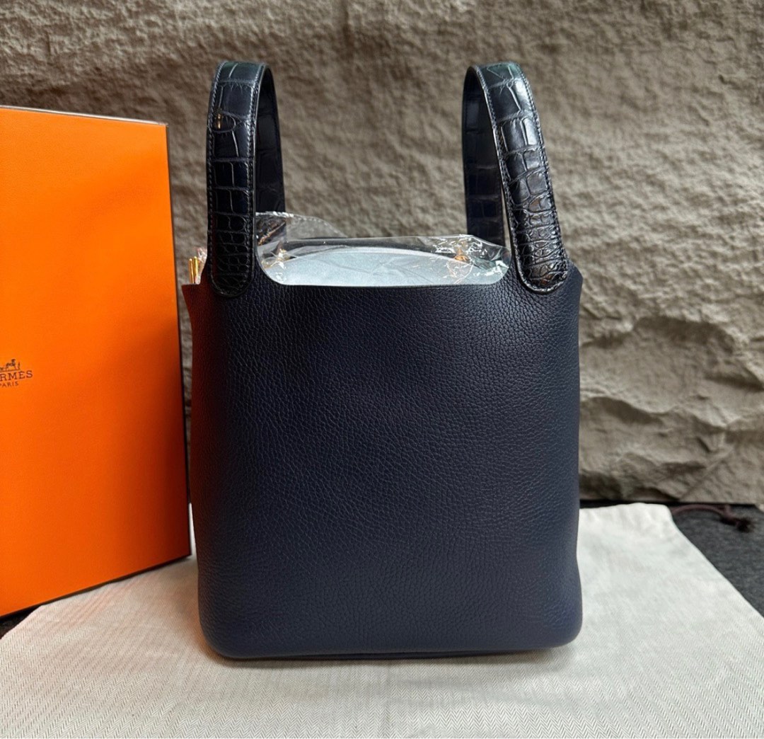 Hermes Picotin 18 Crocodile Handle Stamp Y