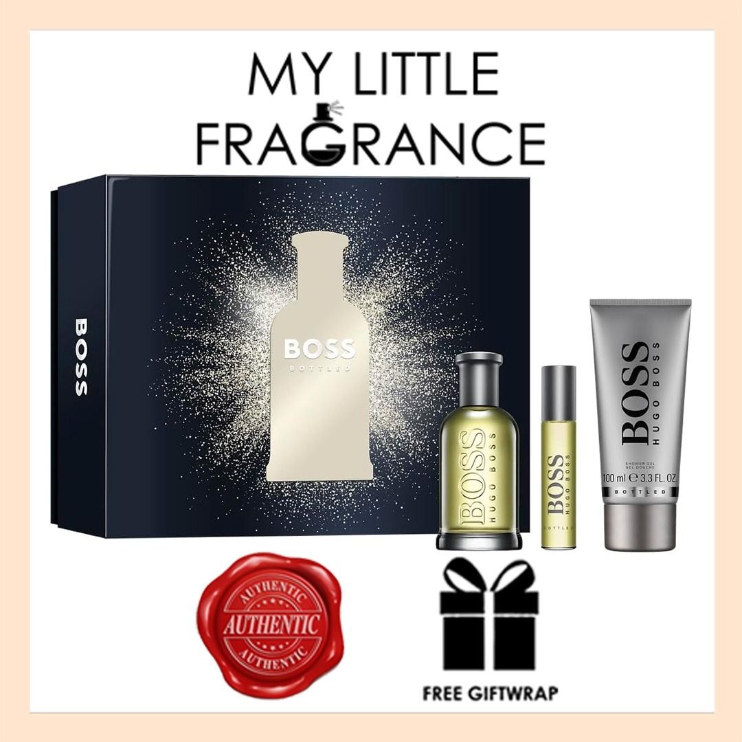 Hugo Boss Bottled No. 6 EDT 5ml 10ml 100ml GiftSet Eau de Toilette Classic Signature for Men Man Male Guys pour Homme No6 No.6 Number Six Silver