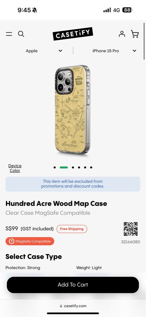 iPhone 15 pro max case CASETiFY x Winnie the Pooh, Mobile Phones