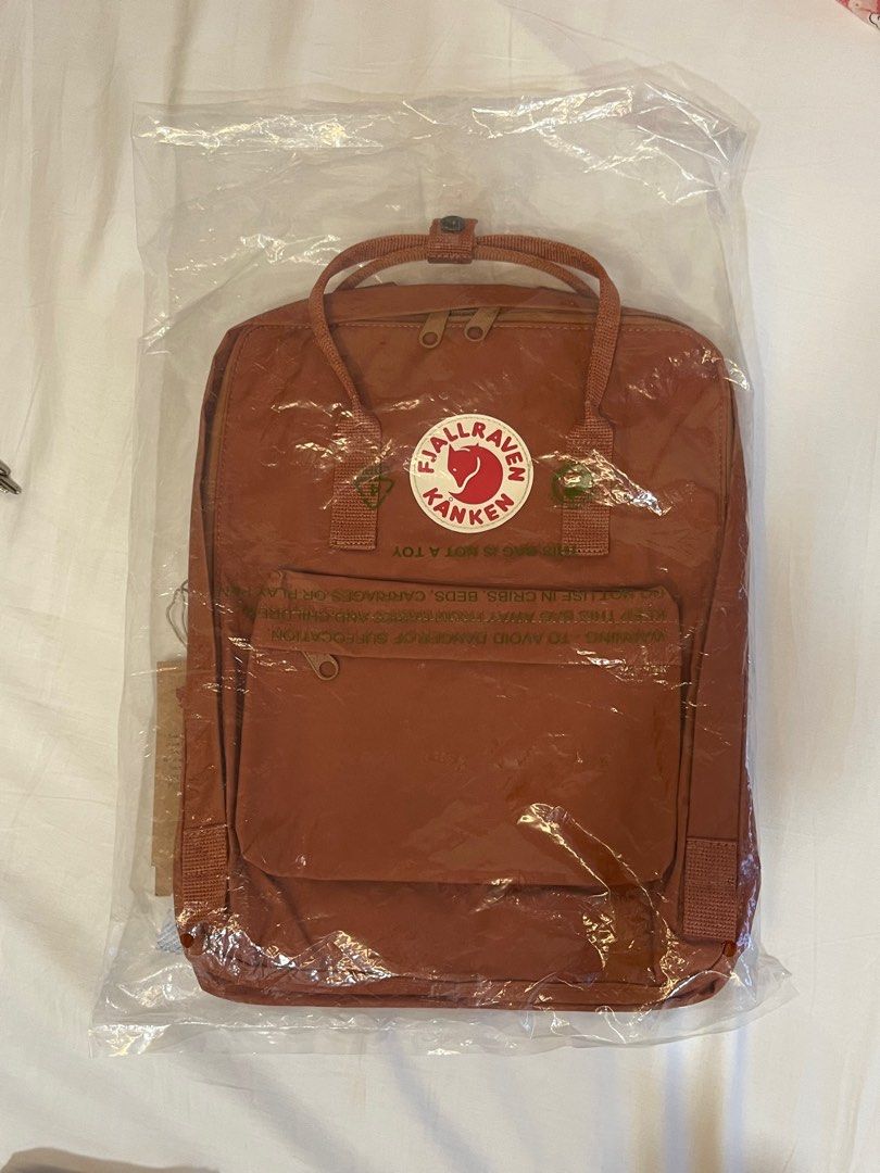 Kanken brick red backpack bag