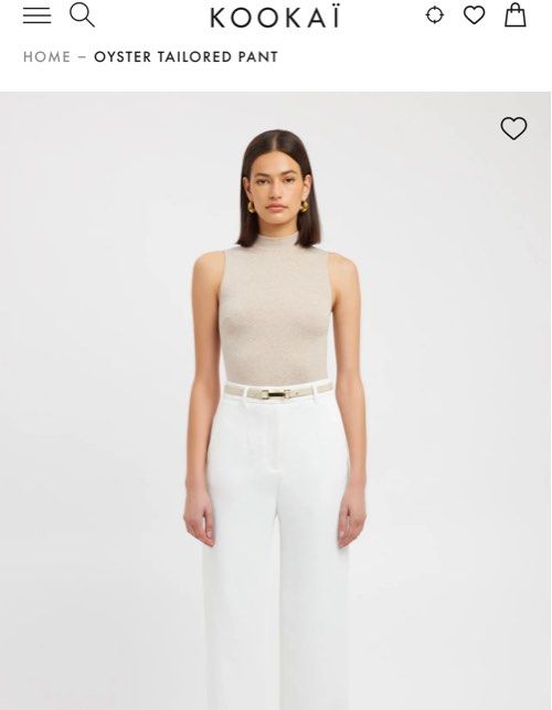 Kookai Oyster Tailored Pants (Size 38), Women's Fashion, Bottoms