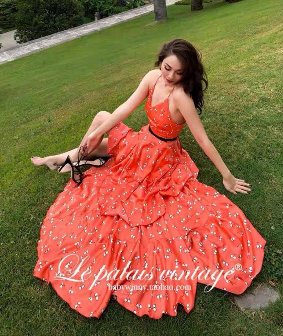 Vintage red gown new arrivals