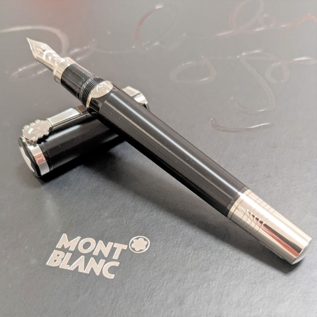 Montblanc John Lennon Beatles Fountain Pen with Imagine Music Tracks 18k White Gold Nib Fine Made in Germany Hobbies Toys Stationery Craft Stationery School Supplies on Carousell