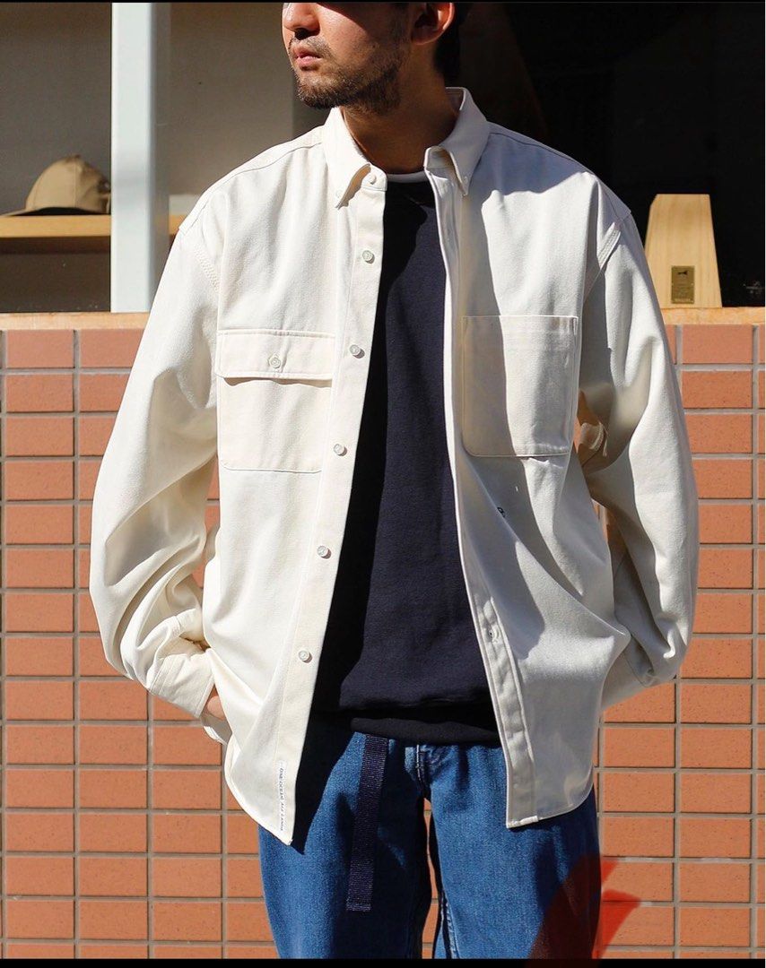 Nanamica Big Button Down Chino Wind Shirt SUGS104 襯衫, 他的時尚 