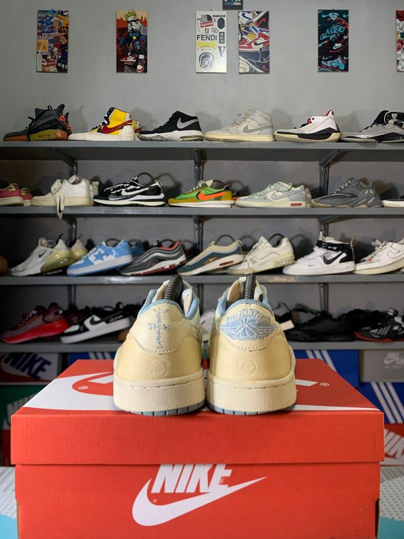 Nike Air Jordan Low X Travis Scoot UV Changeable, Fesyen Pria